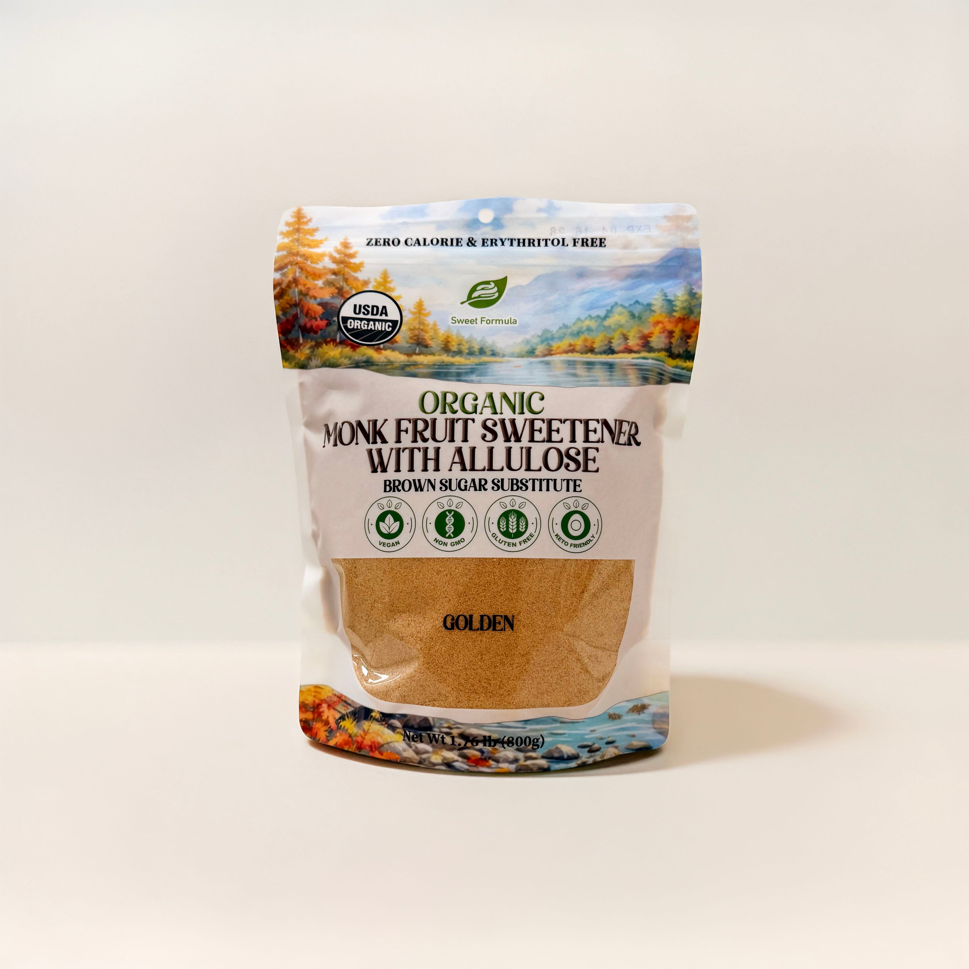 Monk Fruit Sweetener with Allulose Golden